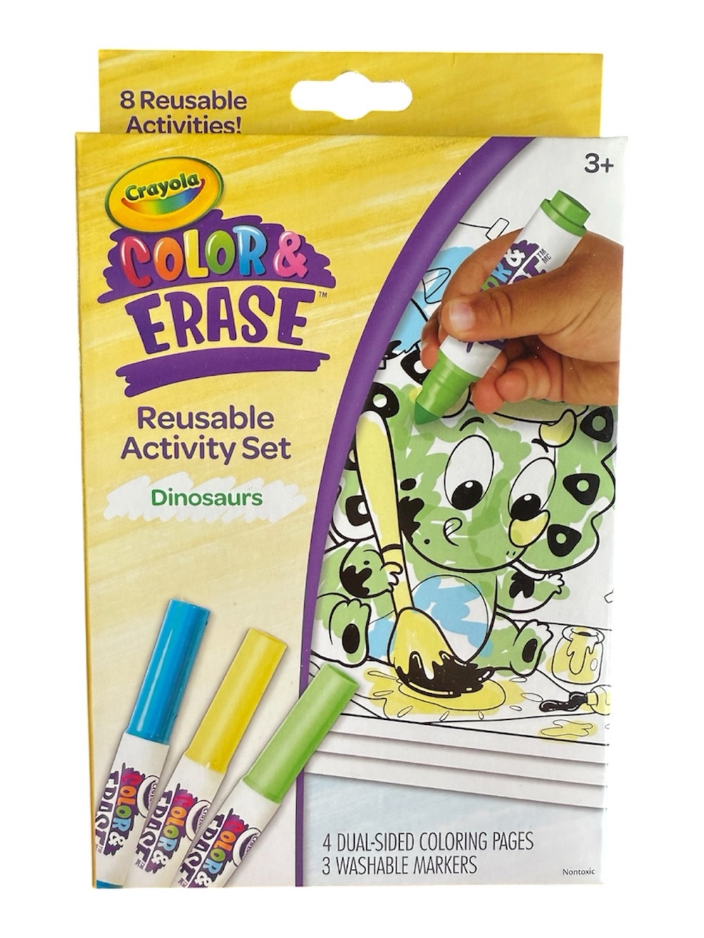 Crayola Color & Erase Reusable Activity Set Dinosaurs Washable Markers